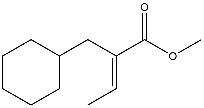 Cyclohexanepropanoic acid, α-ethylidene-, methyl ester, (E)- (9CI) Structural