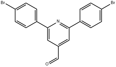 JR-9177, 2,6-Bis(4-bromophenyl)pyridine-4-carbaldehyde, 97% Structural