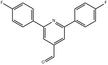 JR-9180, 2,6-Bis(4-fluorophenyl)pyridine-4-carbaldehyde, 97% Structural