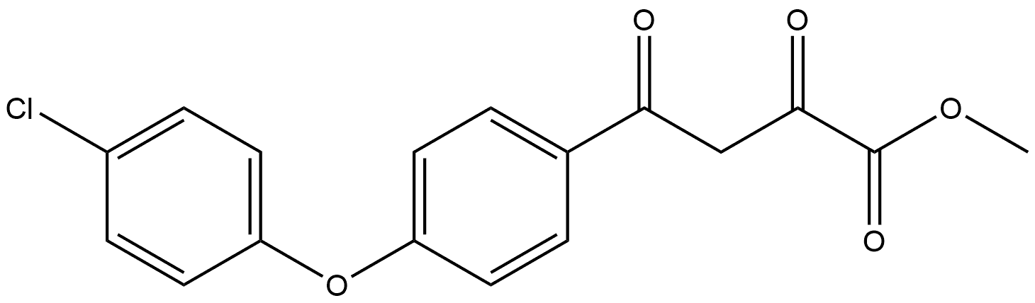 Benzenebutanoic acid, 4-(4-chlorophenoxy)-α,γ-dioxo-, methyl ester Structural