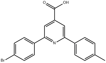 JR-9103, 2-(4-Bromophenyl)-6-p-tolylpyridine-4-carboxylic acid, 97% Structural