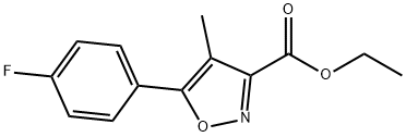 Ethyl 5-(4-fluorophenyl)-4-methylisoxazole-3-carboxylate Structural