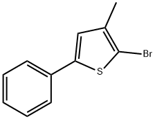 Thiophene, 2-bromo-3-methyl-5-phenyl- Structural