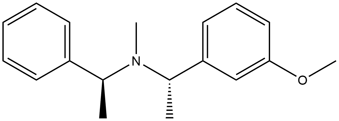 Benzenemethanamine, 3-methoxy-N,α-dimethyl-N-[(1S)-1-phenylethyl]-, (αS)- Structural