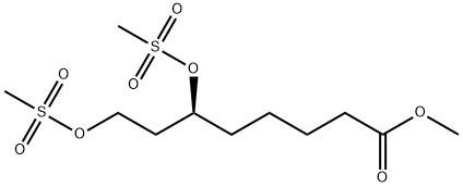 Octanoic acid, 6,8-bis[(methylsulfonyl)oxy]-, methyl ester, (6S)- Structural