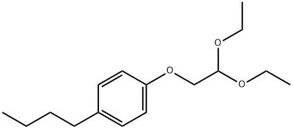 Benzene, 1-butyl-4-(2,2-diethoxyethoxy)- Structural