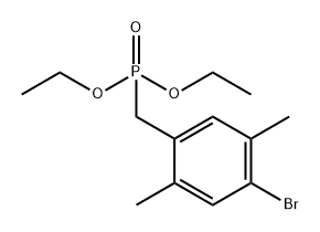 Phosphonic acid, P-[(4-bromo-2,5-dimethylphenyl)methyl]-, diethyl ester Structural