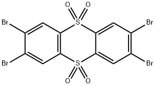 Thianthrene, 2,3,7,8-tetrabromo-, 5,5,10,10-tetraoxide Structural