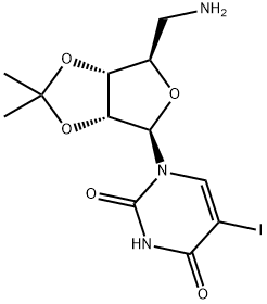 Uridine, 5'-amino-5'-deoxy-5-iodo-2',3'-O-(1-methylethylidene)- (9CI) Structural