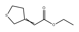 Acetic acid, 2-(dihydro-3(2H)-thienylidene)-, ethyl ester Structural