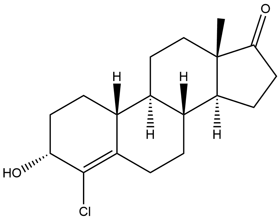 Estr-4-en-17-one, 4-chloro-3-hydroxy-, (3α)- Structural