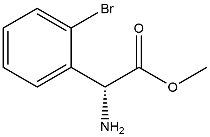 Benzeneacetic acid, α-amino-2-bromo-, methyl ester, (αR)- Structural