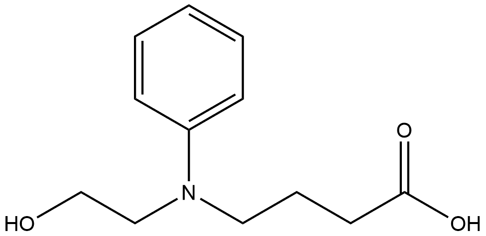 Butanoic acid, 4-[(2-hydroxyethyl)phenylamino]- Structural