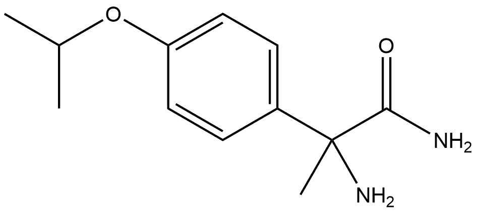 Benzeneacetamide, α-amino-α-methyl-4-(1-methylethoxy)- Structural