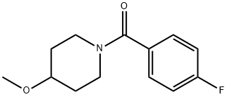 Methanone, (4-fluorophenyl)(4-methoxy-1-piperidinyl)- Structural