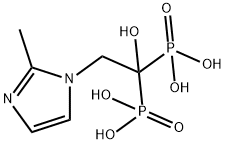 Phosphonic acid, P,P'-[1-hydroxy-2-(2-methyl-1H-imidazol-1-yl)ethylidene]bis- Structural