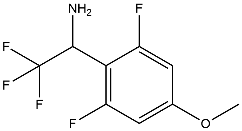Benzenemethanamine, 2,6-difluoro-4-methoxy-α-(trifluoromethyl)- Structural