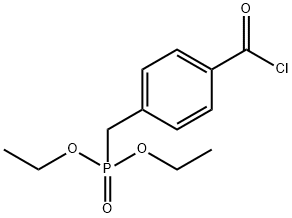 Phosphonic acid, P-[[4-(chlorocarbonyl)phenyl]methyl]-, diethyl ester Structural