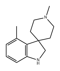 Spiro[3H-indole-3,4'-piperidine], 1,2-dihydro-1',4-dimethyl- Structural