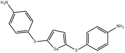 Benzenamine, 4,4'-[2,5-selenophenediylbis(thio)]bis- Structural