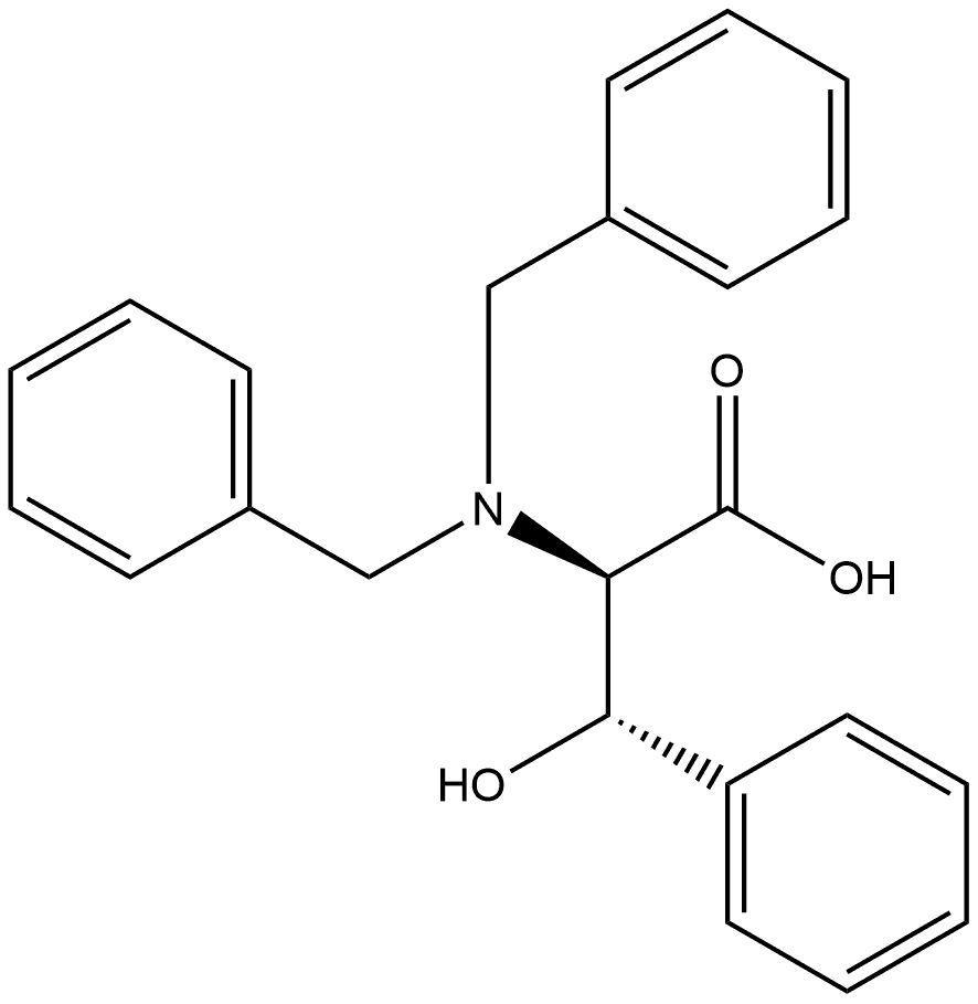 D-Phenylalanine, β-hydroxy-N,N-bis(phenylmethyl)-, (βS)-rel- Structural