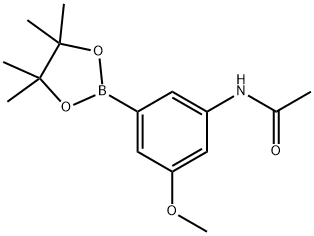 Acetamide, N-[3-methoxy-5-(4,4,5,5-tetramethyl-1,3,2-dioxaborolan-2-yl)phenyl]- Structural