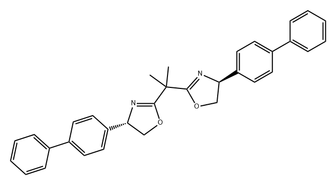 Oxazole, 2,2'-(1-methylethylidene)bis[4-[1,1'-biphenyl]-4-yl-4,5-dihydro-, (4S,4'S)- Structural