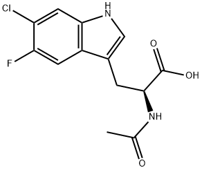 Tryptophan, N-acetyl-6-chloro-5-fluoro- Structural