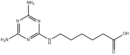 Hexanoic acid, 6-[(4,6-diamino-1,3,5-triazin-2-yl)amino]- Structural