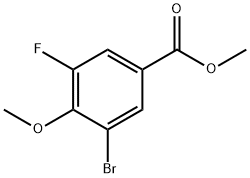 Methyl 3-Bromo-5-fluoro-4-methoxybenzoate Structural