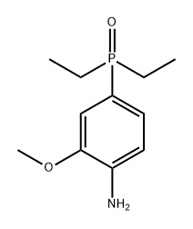 Benzenamine, 4-(diethylphosphinyl)-2-methoxy- Structural