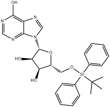Inosine, 5'-O-[(1,1-dimethylethyl)diphenylsilyl]- Structural