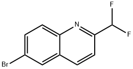 Quinoline, 6-bromo-2-(difluoromethyl)- Structural