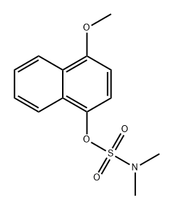 Sulfamic acid, N,N-dimethyl-, 4-methoxy-1-naphthalenyl ester Structural