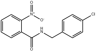 Benzamide, N-[(4-chlorophenyl)methyl]-2-nitro- Structural