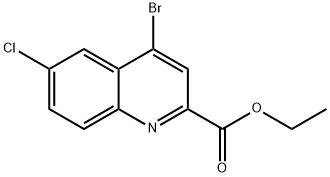 Ethyl 4-bromo-6-chloroquinoline-2-carboxylate Structural