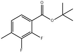 tert-Butyl 2,3-difluoro-4-methylbenzoate Structural