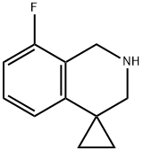Spiro[cyclopropane-1,4'(1'H)-isoquinoline], 8'-fluoro-2',3'-dihydro- Structural