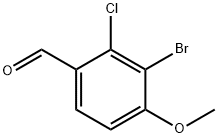 Benzaldehyde, 3-bromo-2-chloro-4-methoxy- Structural