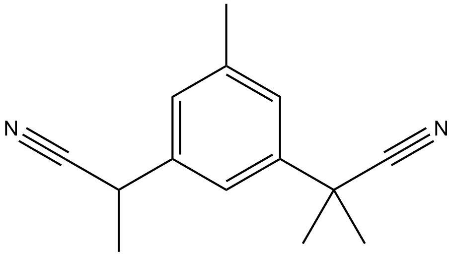 α,α,α'',5-Tetramethyl-1,3-benzenediacetonitrile Structural