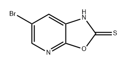 Oxazolo[5,4-b]pyridine-2(1H)-thione, 6-bromo- Structural