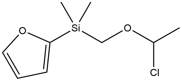Furan, 2-[(chloroethoxymethyl)dimethylsilyl]- Structural