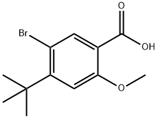Benzoic acid, 5-bromo-4-(1,1-dimethylethyl)-2-methoxy- Structural