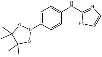 N-(4-(4,4,5,5-Tetramethyl-1,3,2-dioxaborolan-2-yl)phenyl)-1H-imidazol-2-amine Structural