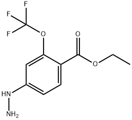 Ethyl 4-hydrazinyl-2-(trifluoromethoxy)benzoate Structural