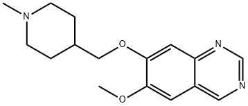 Quinazoline, 6-methoxy-7-[(1-methyl-4-piperidinyl)methoxy]- Structural