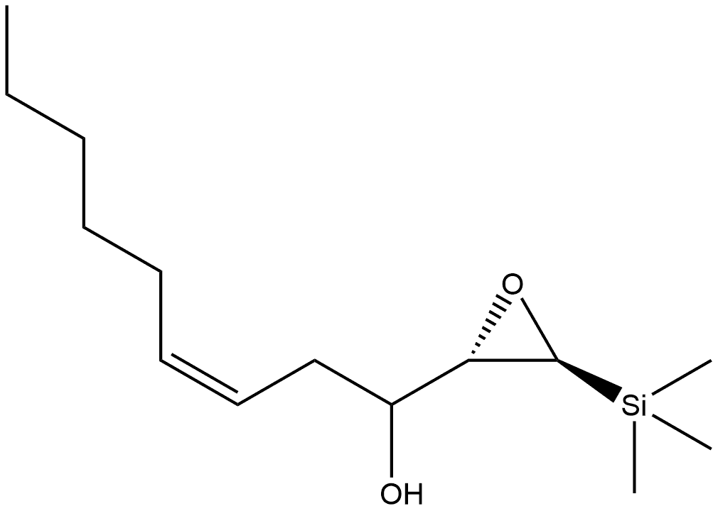 Oxiranemethanol, α-2-octenyl-3-(trimethylsilyl)-, [2S-[2α[S*(Z)],3β]]- (9CI) Structural