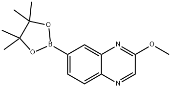 Quinoxaline, 2-methoxy-7-(4,4,5,5-tetramethyl-1,3,2-dioxaborolan-2-yl)- Structural