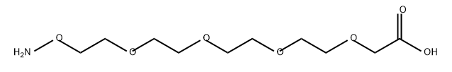 Acetic acid, 2-[2-[2-[2-[2-(aminooxy)ethoxy]ethoxy]ethoxy]ethoxy]- Structural