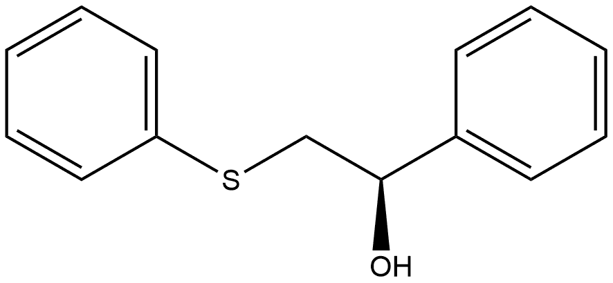 Benzenemethanol, α-[(phenylthio)methyl]-, (αR)- Structural